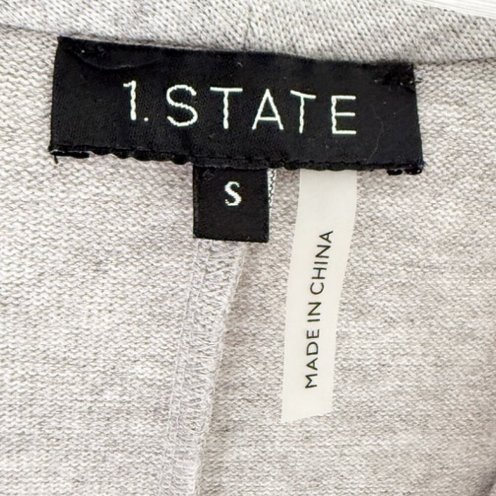 Revolve 1. State Cross Front Cozy Knit Top in Silver Heather S - Picture 10 of 14